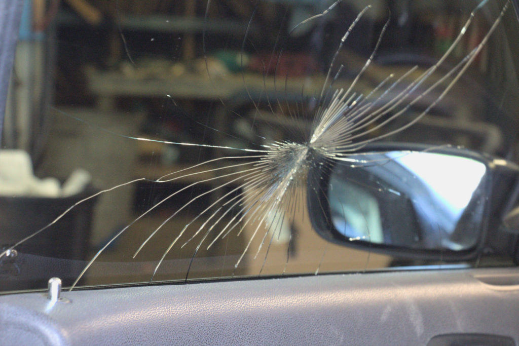 Broken Car Glass